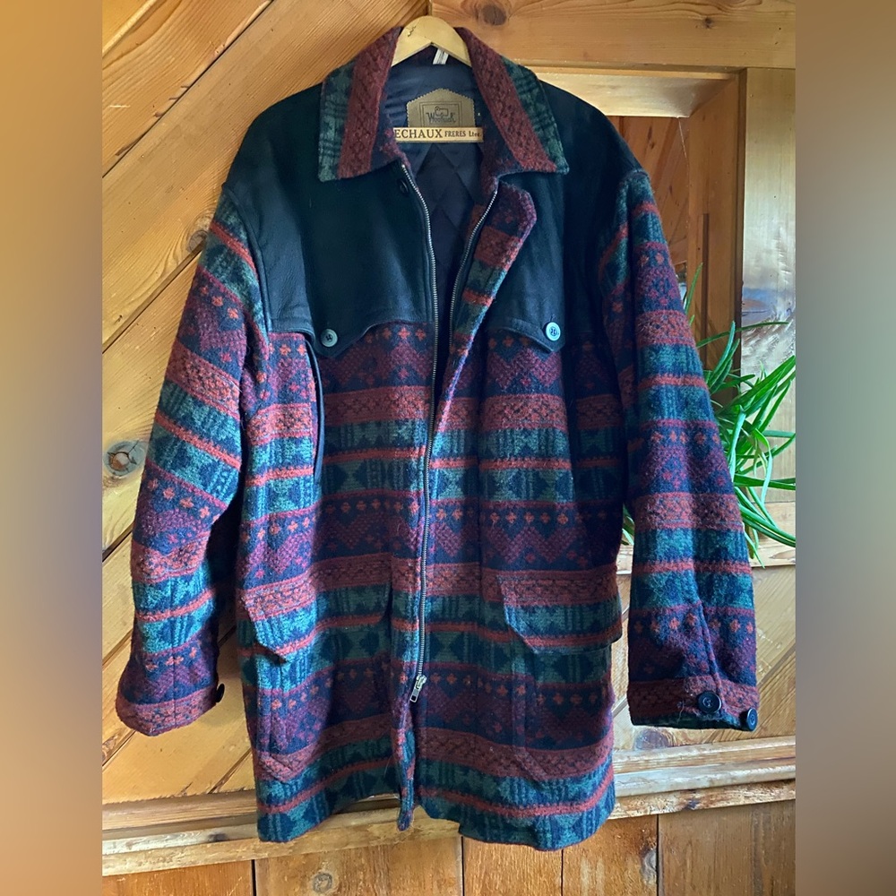 Vintage Woolrich Wool Jacket – Southwestern Aztec Print, Men’s XL